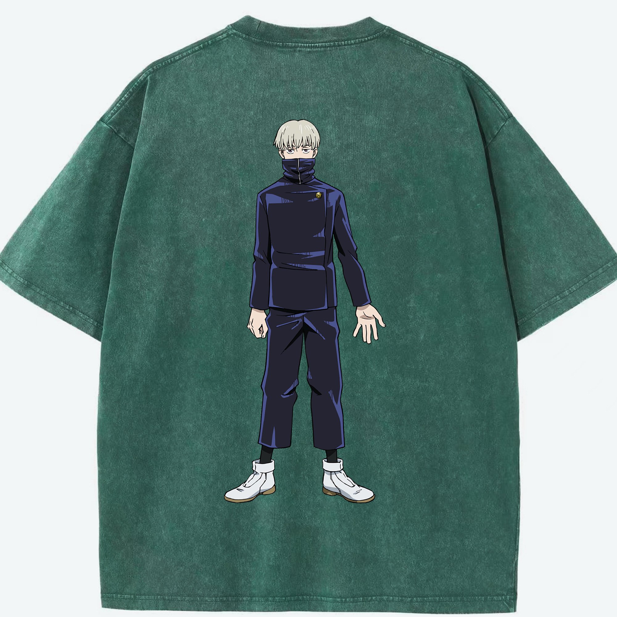 （画像用） 呪術廻戦 Jujutsu Kaisen 綿100% ヴィンテージ風 半袖Tシャツ（背面プリント）